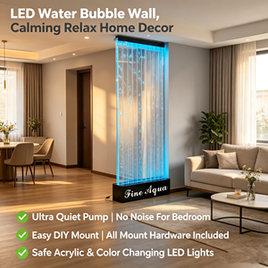 Panneau mural en acrylique imprimé sur mesure avec lumières LED, design moderne, séparateur de pièce mobile, structure de cadre translucide - Product Image 2