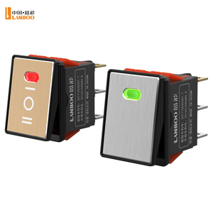 Lanboo สวิตช์โยก2822ชิ้น, 28มม. * 22มม.-แดง/เขียว/น้ำเงินตำแหน่ง2/3 2NO/2NO2NC 9-24V และ220V - Product Image 1