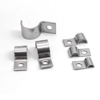 Collier de serrage en acier inoxydable 304 double face, épaissi, en forme de U, robuste, personnalisable OEM