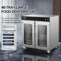 Déshydrateur alimentaire multifonctionnel industriel en acier inoxydable, sécheuse à fruits et légumes, grande capacité, 88 plateaux