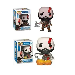 Network action adventure game god of war Kratos Action model kids toys with funko pop protector Action Figures Toys Gift