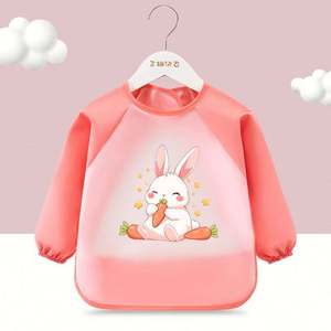 Babero Impermeable de EVA con Bolsillo para Comida de Bebé, Diseño de Dibujos Animados - Product Image 4