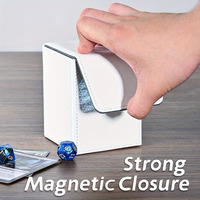 Boîte de rangement pour cartes de jeu TCG en cuir PU durable personnalisée, capacité de plus de 3000 cartes, avec fenêtres de visualisation