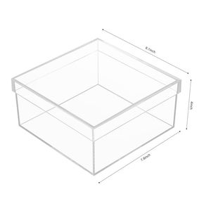 Factory Direct Custom Square Personalized Acrylic <b>Box</b> with <b>Lid</b> American Made Just in Case Model Just in case - Product Image 2