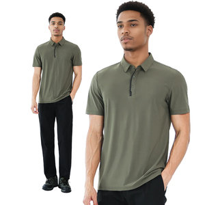 Polo de golf pour hommes personnalisé de qualité supérieure respirant rayé anti-rides résistant à la sueur uniforme du personnel de l'événement - Product Image 4