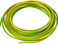 Câble de terre rond monoconducteur Beidi isolé PVC 2,5 mm jaune et vert 100 mètres 750 V