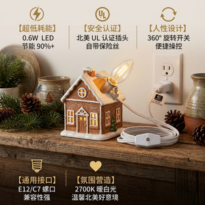 Fil de lampe Led E12 de 1.52M avec variateur de lumière pour décorations de noël, accessoire d'éclairage de vacances, prise US, protégé par fusible - Product Image 4