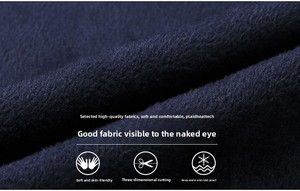 Gilet en tricot pour homme personnalisé de haute qualité, doublé de polaire chaude, sans manches, col en V, boutonné, avec poches - Product Image 5