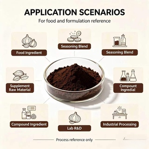 Extracto de Ajo Negro en Polvo 10:1, Soluble en Agua, Ajo Fermentado, Materia Prima, Suministro de Fábrica, Ink Tide Biotech - Product Image 2