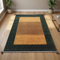 Tapis artisanal en laine Gabbeh tissé à la main, tapis oriental floral, antidérapant, à poils longs, pour la maison, l'hôtel, la chambre
