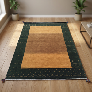 Handmade Handknotted Handloomed Gabbeh Wool Area Rug Oriental Floral Carpet <b>Non</b> <b>Slip</b> High Pile <b>Floor</b> Mat Home Hotel Bedroom Room - Product Image 2