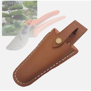 In stock PU <b>leather</b> waist-mounted garden scissors sheath, pliers sheath, scissors storage bag, <b>tool</b> bag, trimming pliers bag - Product Image 1
