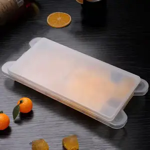 流行的经济型冰盘食品级硅胶冰块模具，带透明盖