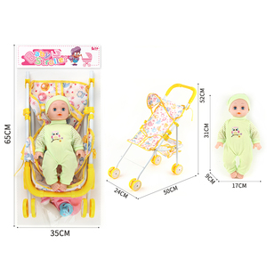 Produit tendance Poupée bébé nouveau-né garçon mignon de 14 pouces avec jouet en métal pour poussette - Product Image 3