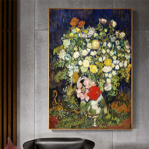 Vincent <span class=keywords><strong>Van</strong></span> <span class=keywords><strong>Gogh</strong></span> fleur toile peinture à l'huile, affiche photo décor mural maison peinture à l'huile sur toile affiches et impressions Art P - Product Image 3
