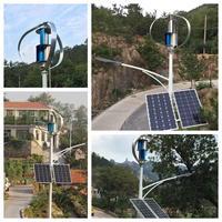 Générateur éolien de type Q 800W 12V 24V 220V, kit d'énergie renouvelable hors réseau, hybride éolien + solaire pour la vidéosurveillance, les télécommunications et la surveillance à distance