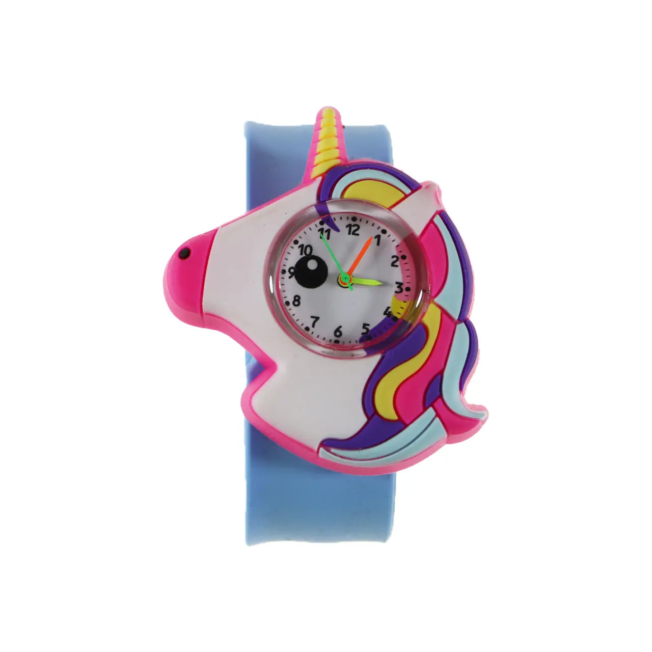 Kunden spezifische Kinder Cartoon Anime Slap Armband ausgestopfte Silikon Tier Slap Armbänder Uhren für Geburtstags feier