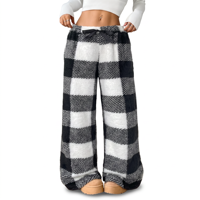 Nouveau pantalon décontracté et ample en molleton double face pour femme, collection automne/hiver, style transfrontalier, épais et tendance