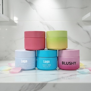 Envases Cosméticos Personalizados en Color Verde Mate, Frascos de Vidrio para Crema Facial de Porcelana Blanca de 15g, 20g, 30g, 50g y 100g con Tapas de Rosca - Product Image 5