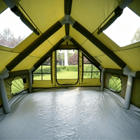 Tente familiale professionnelle pour 5 à 8 personnes, imperméable, coupe-vent, en Oxford, Carpas Para Camping Lujo Grande, tente de camping gonflable