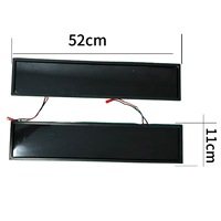 Cache-plaque d'immatriculation électrique coloré avec écran LCD, film noir anti-buée, protection de la vie privée, télécommande, cadre en acier inoxydable, norme UE