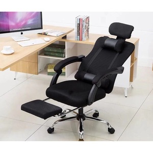 Ergonomic Office Chair With <b>Footrest</b> Black Adjustable Reclining Desk Chair For Home Office Use - Product Image 6