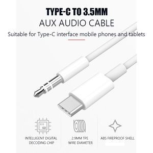 Cavo <span class=keywords><strong>Aux</strong></span> <span class=keywords><strong>USB</strong></span>-<span class=keywords><strong>C</strong></span> a 3,5mm in PVC di Alta Qualità per Proiettori, Altoparlanti e Microfoni <span class=keywords><strong>Samsung</strong></span> (1m, Garanzia 12 Mesi) - Product Image 6