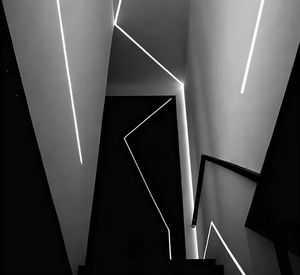 60mm Diamètre Grand Cercle <span class=keywords><strong>Led</strong></span> <span class=keywords><strong>Escalier</strong></span> 6000 Série Carré En Alliage D'aluminium Anodisation Lumière Linéaire Surface ou Encastré Monté - Product Image 5