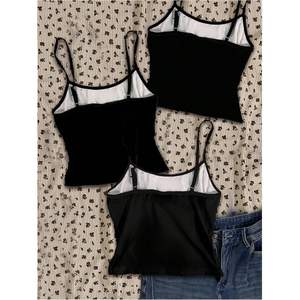 Camisola Corta Personalizada para Mujer, con Tirantes Finos, Aberturas y Relleno en el Pecho, Ajustada y Transpirable, Paquete de 3 - Product Image 2