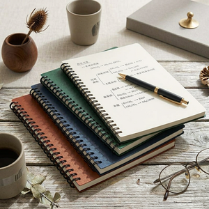 Carnets vintage A4 A5 à spirale métallique, lignés et vierges, pour étudiants, voyages, bureau, vente en gros personnalisée - Product Image 2