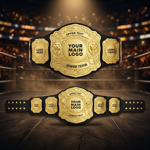 Winifight เข็มขัดหนังแท้แท้แท้สำหรับการแข่งขันของบริษัทถ้วยรางวัลผู้ชนะเทควันโดสำหรับศิลปะการต่อสู้ - Product Image 3