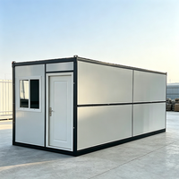 Casa Contenedor Prefabricada, Casa Contenedor Desmontable de 20FT 40FT, Edificio Modular de Acero de Ensamblaje Rápido para Oficina en Obra/Dormitorio, Aprobado por CE