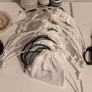 Pochette anti-poussière en coton mousseline biologique personnalisée avec cordon de serrage pour bijoux, artisanat, bougies et cadres photo - Product Image 4