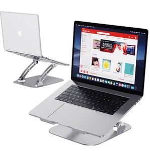 Dudukan Laptop ergonomis portabel dapat disesuaikan, dudukan komputer fabrikasi logam - Product Image 2