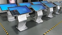 Ayaklı 43/55 inç Dokunmatik Ekranlı Kiosk LCD Dijital Tabela Ekranı Alüminyum Kasa Perakende Mağazası Reklamı Self Servis