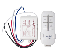 Interrupteur d'éclairage numérique sans fil à télécommande ON/OFF pour ampoule et lustre 220V RF433 1/2/3/4 voies