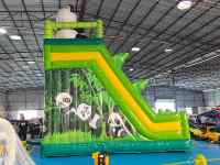 Offre Spéciale – Château Gonflable Commercial Géant en PVC pour Parc d'Attractions Extérieur, Combo Toboggan Double, Capacité 250 kg