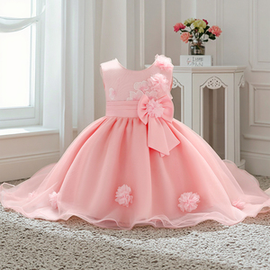 Robe De Cérémonie Fille MYRISAM - Première Communion Baptême Mariage Avec Dentelle Et Perles - Taille 4-14 Ans