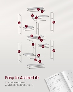 <span class=keywords><strong>VASAGLE</strong></span> Grande <span class=keywords><strong>Étagère</strong></span> Bibliothèque <span class=keywords><strong>de</strong></span> <span class=keywords><strong>Rangement</strong></span> à 6 Niveaux pour Bureau à Domicile, <span class=keywords><strong>Étagère</strong></span> <span class=keywords><strong>de</strong></span> <span class=keywords><strong>Rangement</strong></span> en Verre Couleur Or, Support à Plantes, Présentoir - Product Image 6