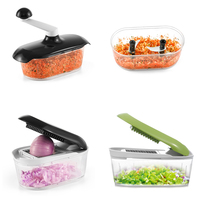 ORB Handmatige Magic Salad Slicer Dicer Chopper Voedselverwerker Dagelijks Gebruik Thuiskeuken Roestvrijstalen Messen Fruit Groente