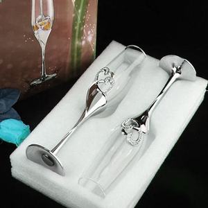 Sunyo Vente en gros de flûtes à <span class=keywords><strong>champagne</strong></span> personnalisées de luxe en cristal doré à long pied, flûtes à <span class=keywords><strong>champagne</strong></span> roses pour mariage - Product Image 6