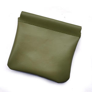 Sacs à bijoux en cuir d'agneau de luxe avec logo personnalisé, pochettes pour pendentifs en PU, sacs à fermeture automatique, pochettes portables - Product Image 4