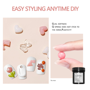 Gel de extensión de uñas de esmalte de Gel sólido antiadherente para manos, Gel de construcción <span class=keywords><strong>blanco</strong></span> rosa transparente para <span class=keywords><strong>manicura</strong></span> extender prolongar - Product Image 5