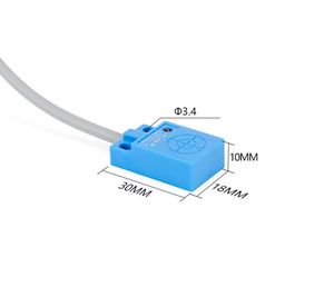 เซ็นเซอร์ตรวจจับโลหะอุตสาหกรรมแบบเหนี่ยวนำ 10-30V 3 สาย NPN PNP NO NC ขนาด 5 มม. 8 มม. รูปทรงสี่เหลี่ยม - Product Image 4