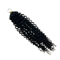 Extensions de cheveux humains bouclés pré-bouclés en crochet à plumes, qualité supérieure, vente chaude de l'usine Lan-Daisy, fournisseur de cheveux humains tressés