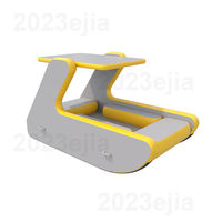 Nouvelle annonce : Bateau gonflable électrique à pont double, type maison flottante, avec structure Drop Stitch, pour les loisirs aquatiques et les fêtes.