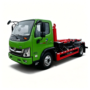 Foton Ruowo 4x2 Hook Lift Truck Detachable Waste <b>Container</b> Garbage Truck - Product Image 4