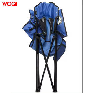Silla de Playa Plegable Portátil para Exteriores Woqi, Color Azul Cielo, Estructura de Acero, Silla de Camping Plegable Resistente - Product Image 4