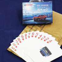 OEM ODM Vente en gros Imperméable à l'eau Impression de logo personnalisé Linge de table Poker Papier vierge marqué Sublimation Cartes à jouer avec boîte