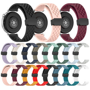 HUANLONG Bracelet en caoutchouc pour montre Huawei GT5 41MM GT5 Pro 42MM Boucle pliante Bracelet en silicone 18MM Bracelet de montre en silicone classique - Product Image 1